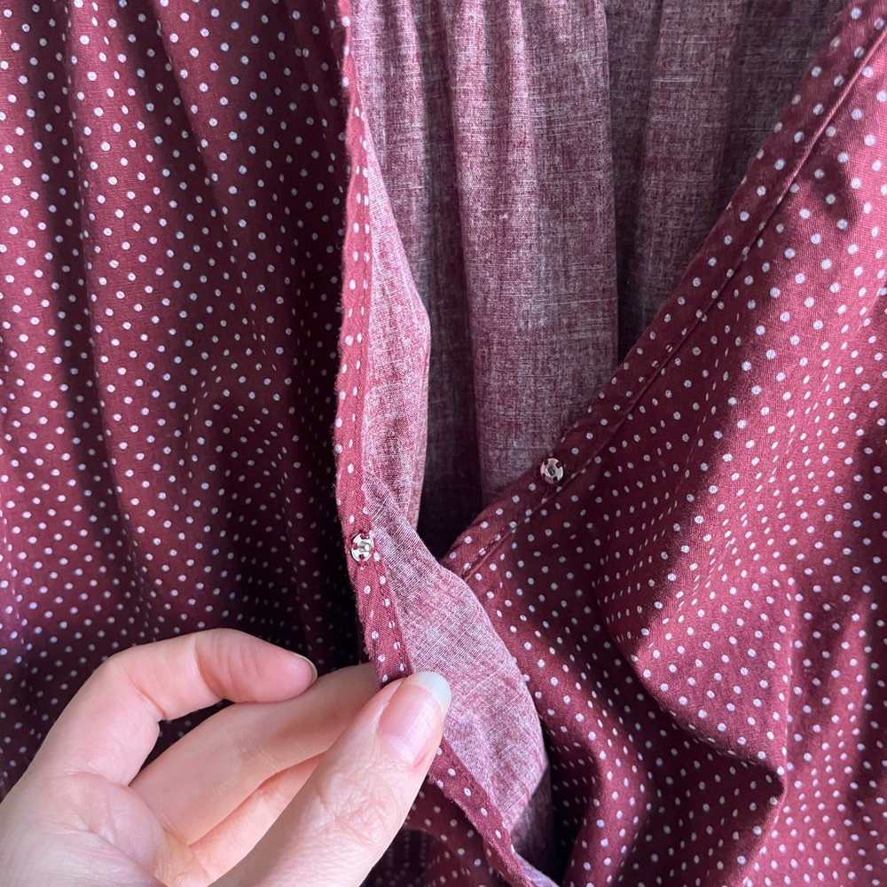 Christy Dawn - Dawn Dress in Burgundy Dot - Picture 9 of 10